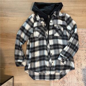 Hooded flannel